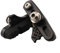 Carbon Fiber Rim Brake Blocks Wear-Resistant Replaceable C-Clamp Bicycle Brake Pads Set For Road Bike 51.7x12MM Brake Pads (Black)