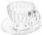 Garneck Sturdy Safe Miniature Tea Cup Saucer for Dollhouse for Mini House Decorations Collectors