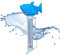 IKOPFLN 1 Pezzo Squalo Termometro Galleggiante per Piscina, Termometro Piscina Floating Termometro Swimming Pool Thermometer, Per Piscina, Vasche per Pesci, Spa acquari, Stagni