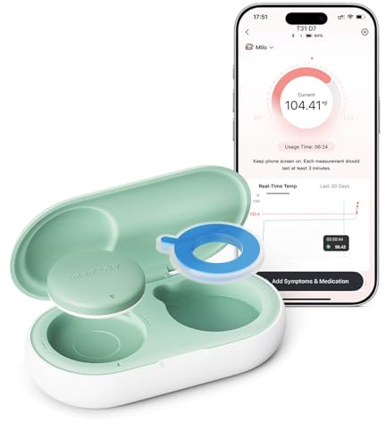Momcozy Wearable Digital Thermometer for Baby, Continuous App Monitoring