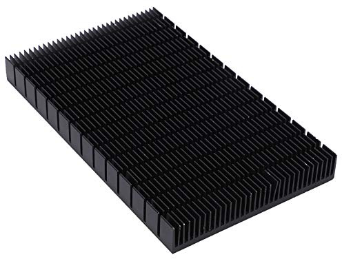 Cocoarm Heat Sink Aluminum Heatsink Black Cooling Radiator X 15 X 150 Mm Large Contact Area Multi Plate Design for Router CPU IC PCB Power Supply Electronics