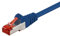 Cable CAT 6 Cable de red LAN para Gigabit Ethernet Cable de conexión blindado S-FTP con conector RJ45, 10 metro, azul