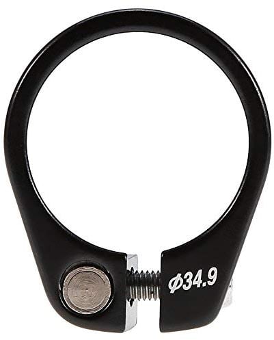 Schnellspanner Sattelklemme, Fahrrad Sattelklemme Schnellverschluss Sattelstütze Klemme Aluminiumlegierung Passend für 30,4/30,8/31,6mm Sattelstange (Schwarz)