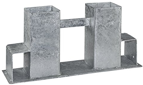 Estexo 2/4x Brennholzstapelhilfe Feuerverzinkt, Brennholz, Stapelhilfe, Regal, Kaminholz, Kaminholzablage, Holzstapelhalter (2)