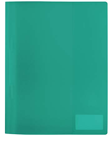 HERMA 19495 Schnellhefter A4 Transluzent Grün, Sichthefter aus Kunststoff mit Beschriftungsetikett, Einstecktasche & Metallheftzunge, stabiler Plastik Schnellhefter für Schule & Büro