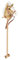 Toyrific 39 inch Hobby Horse Toy with Sounds, Strong Grip Handles and Wheels, Light Brown
