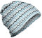 ABAKUHAUS Blau Unisex Beanie, Ozean Zig Zag Chevron Linie, Wandern im Freien, Blassblau Dunkelblau