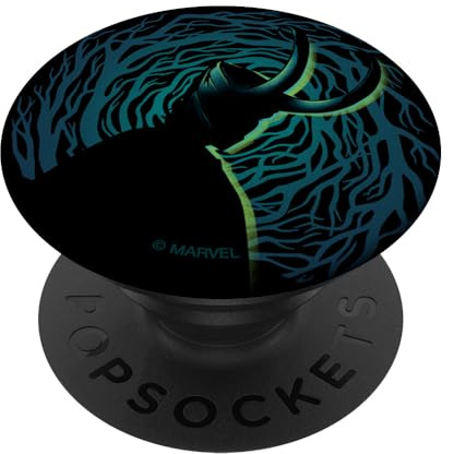 Marvel Loki Dark Silhouette PopSockets Klebender PopGrip