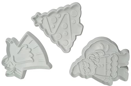 Santa, Christmas Tree & Angel Fondant Cutter Set - Sugarcraft Tools (3 Pk)