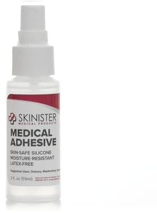 Skinister Adesivo Medicale Spray | Colla per Pelle Spray | Spray Adesivo Medico per Sacche Stomia, Cateteri o Protesi | 59 ml