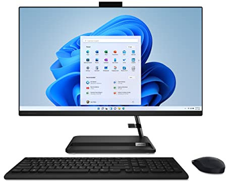 Lenovo IdeaCentre AIO 3i - 2022 - All-in-One Desktop - 27 FHD Touch Display - 5MP Camera - Windows 11 Home - 8GB Memory - 512GB Storage - Intel Core i5-1240P - Black - Mouse & Keyboard Included