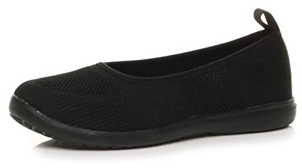 AJVANI Slip on Lightweight Memory Foam Flats Pumps Trainers Size 4 37