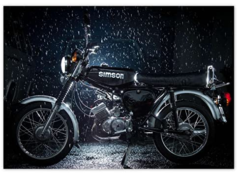 Foto-Poster Wandkunst Dekor 118,90 x 84,10 cm Simson in the pouring rain Nr. H10095M_PL1A0
