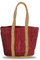 Banzaii Bolsa de verano para mujer, bolso bandolera colorido, bolso de hombro bohemio de paja para el mar, tejido a mano Santorini Rojo