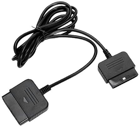 Tiuimk PS2 Game Controller Extension Cable - Black | Compatible with PS2 System and Controller