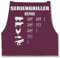 Schürze - Grillschürze - Seriengriller mit Name Lustiges Geschenk Grillen Grillgeschenk - 85x69 - Aubergine - grill schürzen männer personalisierte bäcker lustige grillgeschenke zum backen,
