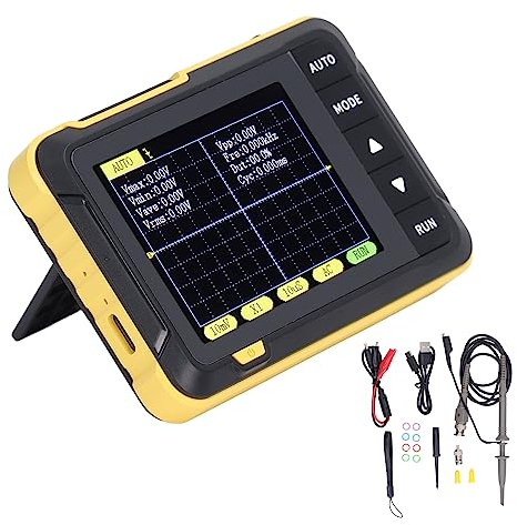 Osciloscopio Automotriz de Mano Analógico Medidor de Señal Digital Automático Portátil de una Tecla con Pantalla de 2,8 Pulgadas Ancho de Banda de 200 K Frecuencia de Muestreo de