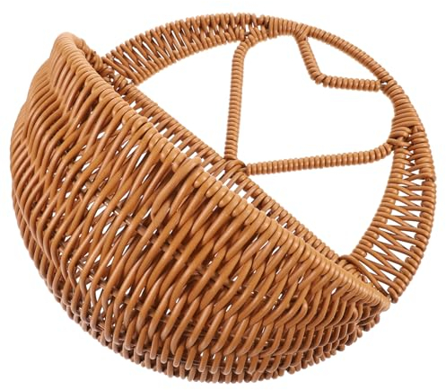 HOOTNEE Cesto Appeso Intrecciato Mano Per Piante Da Balcone e Porta d Ingresso Contenitore Decorativo Parete Per Fiori e Verdure Supporto Rustico Per Suculente Multiuso Per Casa e Giardino