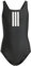 adidas Mädchen 3-Stripes Swimsuit Kids, Black/White, 3-4 Years