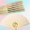 30/50/80/100 Pezzi Ventagli Personalizzati For Matrimonio Tenuto In Mano, Stampa Personalizzata Con Incisione For Favore Di Matrimonio, Ventaglio In Seta, Ventagli Personalizzati For Bomboniere(30pcs)