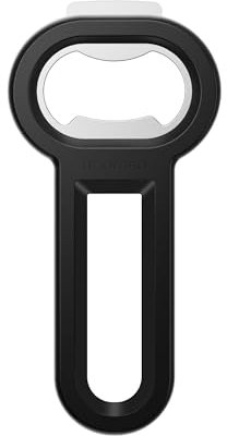 Linoroso Magnetic Beer Bottle Opener for Fridge, Black, 1Pack