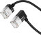 Dutevolns Flexible Cat 6 Ethernet Cable 90° Right Angled 1.5M, Ultra Thin & Slim Rj45 LAN Lead Gigabit Applicable For Mac, PC, Router, Ps4/5, (Black)