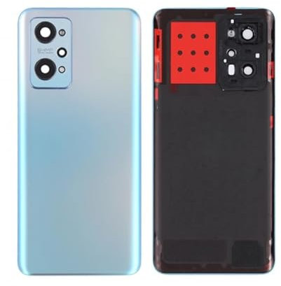 Genérico Tapa bateria Trasera Compatible para Realme GT Neo 2 Repuesto Trasero Azul Plata