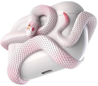 Schutzhülle für AirPods Pro 2/3/Pro, Schlangenform, Fall- und Kratzfeste Harz-Schutzhülle, handgefertigt, personalisierbar