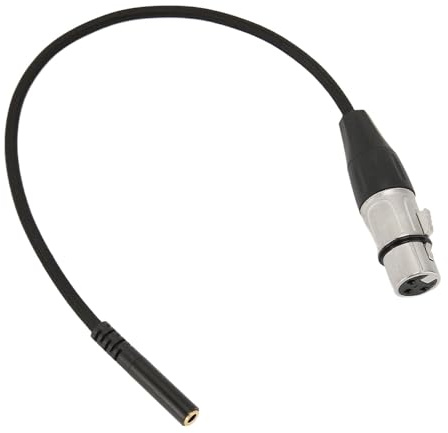 KENANLAN 1/8 Pouce à XLR Câble Féminin équilibré 3,5 Mm Femelle Stéréo Mini Jack à XLR Câble Sonore de Câble Adaptateur Femelle Câble Sonore