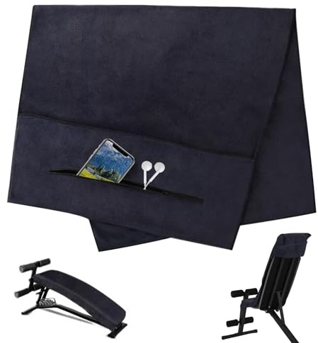 AOROPS Fitness Handtuch 120x50cm, Fitness Handtuch mit Reißverschluss Tasche, Sporthandtuch Fitnessstudio Saugfähiges Sporthandtuch Mikrofaser für Sport Fitnessstudio Training Outdoor