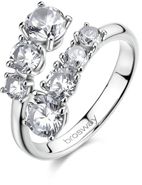 Brosway Anello Donna in Acciaio | Anello Con Cubic Zirconia | Collezione Dreaming - BIG34C
