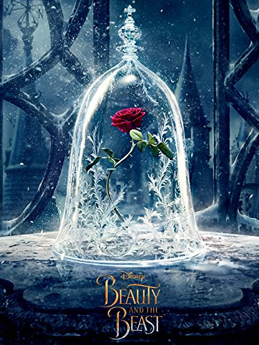 Bella e la Bestia Movie Enchanted Rose Stampa su Tela, Multicolore, 60 x 80 cm