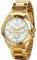 Avaner Herren Uhr Analog Japanisches Quarzwerk mit Gold Edelstahl Armband Business AN004-05