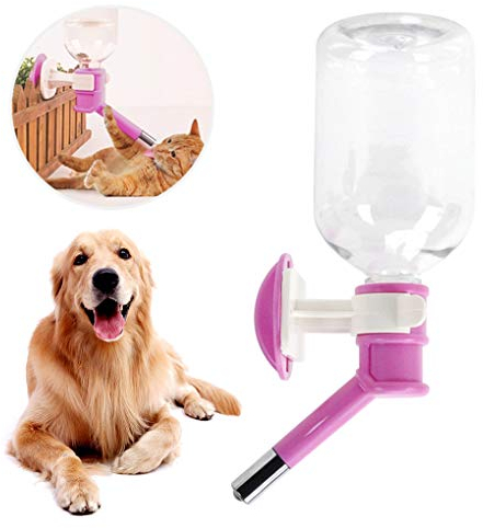 RUIXIB Distributeur d'eau pour Chien et Chat - Bouteille à Suspendre sur Cage de 500ml - Gourde pour Animaux