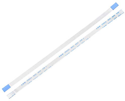 sourcing map Cable Flexible Plano, FPC FFC 8 Pines 0,5mm Paso 150mm L, Cable de Cinta Flexible para Televisor LCD Audio de Automóvil Reproductor de DVD Laptop, 20 Piezas (Tipo A)