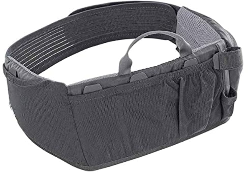 evoc RACE BELT Hüfttasche Bauchtasche für Zubehörteile und Werkzeug (AIR PAD SYSTEM für optimale Belüftung,durchdachtes Taschenmanagement,Hüftgurttasche,mit flexiblem AIROFLEX-Hüftgurt) Schwarz