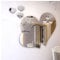 Oulensy Home 3D Removable Herz-Kunst-Spiegel-Wand-Aufkleber Wohnzimmer-Kunst-Abziehbild-Dekoration