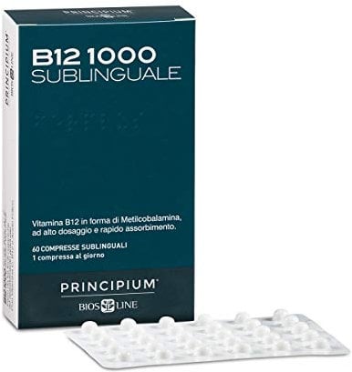 Bios Line Principium B12 1000 Integratore Alimentare, 60 Compresse Sublinguali