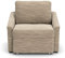 DOMO. collection Sessel Relax, Dauerschläfer, Boxspring Sofa mit Schlaffunktion, Schlafsessel, Gästebett, Schlafsofa 108 x 96 x 86 cm (BxTxH), beige-braun