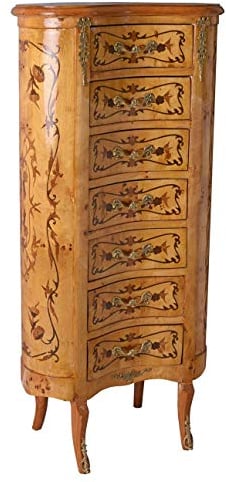 Nierenkommode Barock Holz Kommode Antik Intarsien Schrank Hochkommode 118cm cat150f99a Palazzo Exklusiv