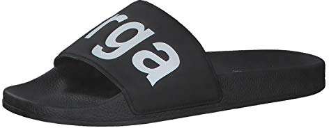 Superga 1908-PUU Ciabatte da spiaggia e piscina, Nero (Nero e bianco), 42 2/3 EU