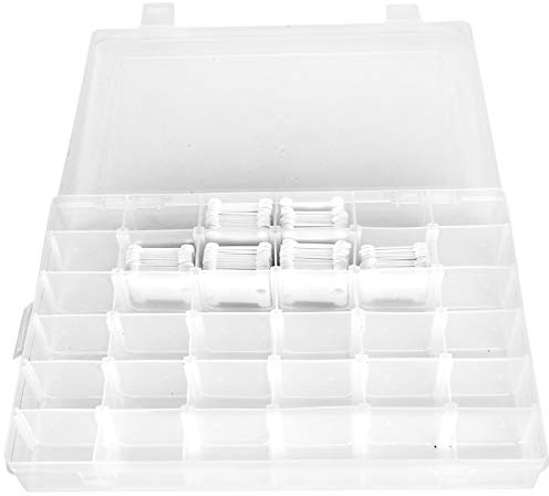 120Pcs Embroidery Floss Organizer Floss Bobbins Organizer Box Plastic Winding Board Cross Stitch Tool Set for Cross Stitch and Sewing Thread Storage