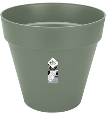 Elho Loft Urban Round 40 - Vasi per Piante da Esterno - Ø 38.5 x H 35.3 cm - Verde/Pistache Green