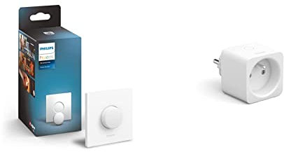 Philips Hue Smart Button, Telecomando per Controllo delle Luci Smart Hue, Bluetooh, Bianco Smart Plug, Presa Intelligente, Compatibile con Alexa, Google Home e Apple HomeKit