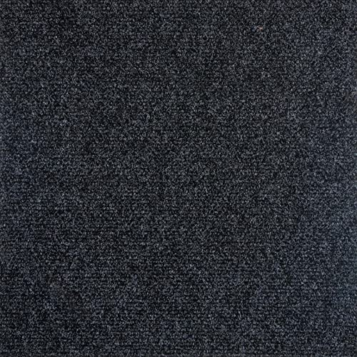 Nadelfilz Teppichfliesen anthrazit Nadelvlies Teppichfliesen 50x50 selbstliegend Schatex Filzfliesen selbstliegend in Grau ideal für Büro, 1m² = 4 Fliesen