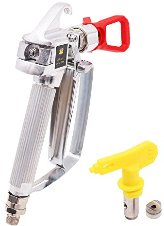 Tiardey Kit de Pistola de pulverización sin Aire con Alta presión 517 + Asiento de Boquilla + Pistola de Pintura sin Aire