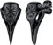 FaithHeart Schwarz Ohrstecker für Herren Männer Wikinger Stil Vegvisir Ohrstecker mit Geschenkebox für Geburtstag Weihnachten