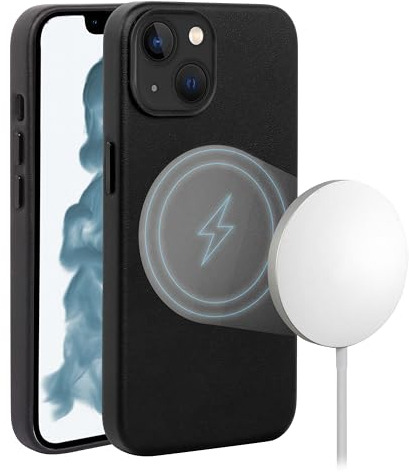 Vivanco Mag Classic Backcover Apple iPhone 14 Schwarz Induktives Laden, Stoßfest