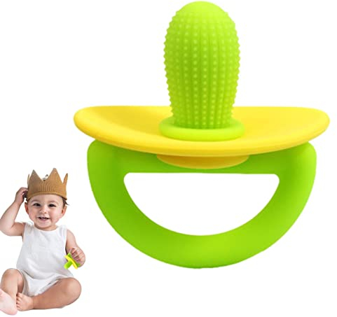Baby Kauspielzeug | Beiß für Baby Kaktus - Weiches Silikon Anti-Stress Selbstberuhigend Beiß für Babys, Kleinkinder, Säuglinge, Jungen Richolyn