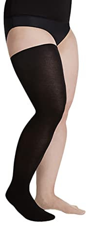 JUZO Liner Unterziehstrumpf - Schenkelstrumpf mit Baumwolle - Unterziehstrumpf für medizinisch adaptive Kompressionssysteme - 2 Stück